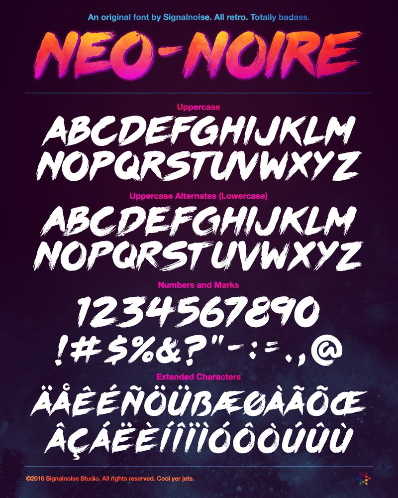 Neo-Noire Font